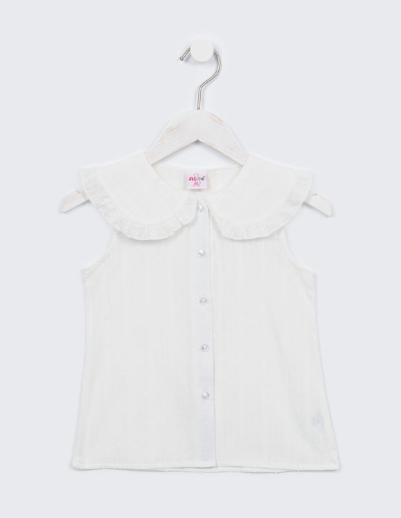 Picture of JH4459 GIRLS SHIRT PETER PAN COLLAR WITH FRILL